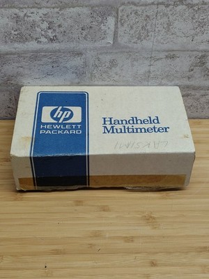 Vintage Hewlett Packard HP E2373A Digital Multimeter With Probes And Manual