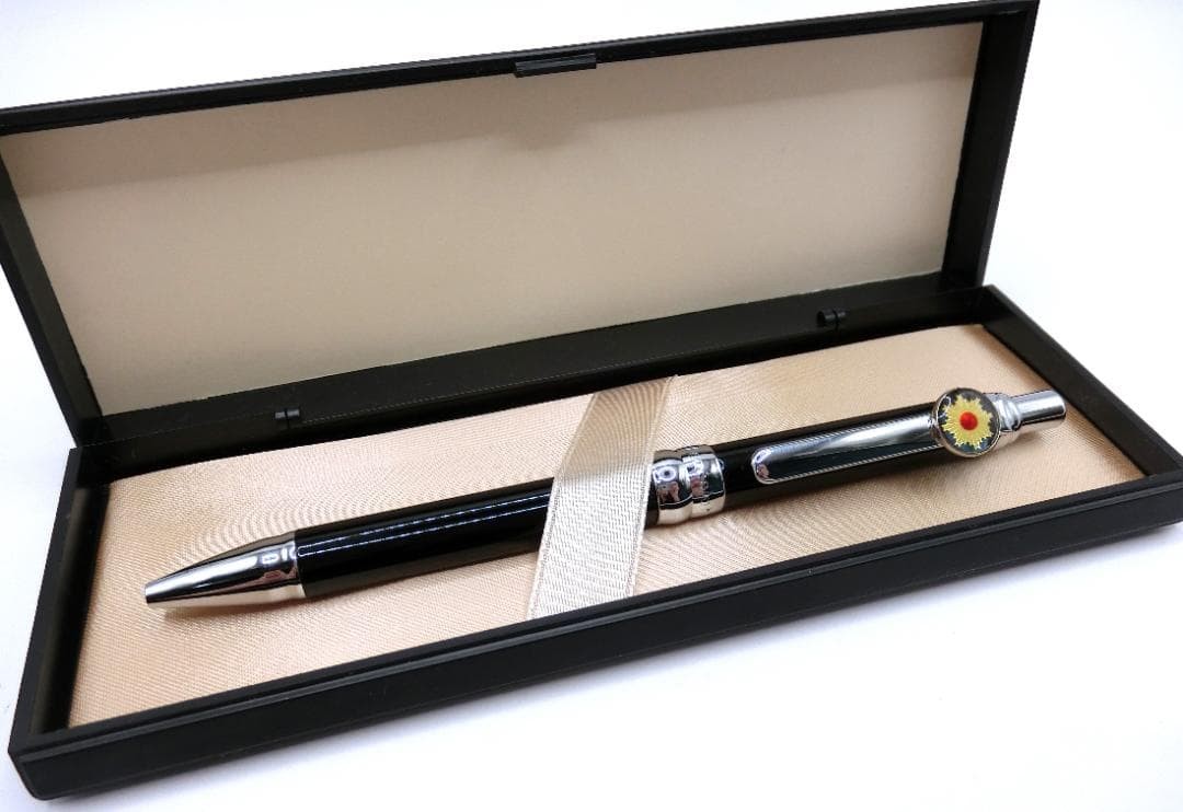 Pentel Asahi Twin Sun Medal Vicuna Ballpoint Pen with Case