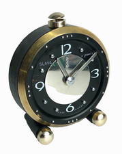 Vtg SLAVA Tactile Alarm Clock USSR 1960s Cold War Serviced Blind Visually Impair