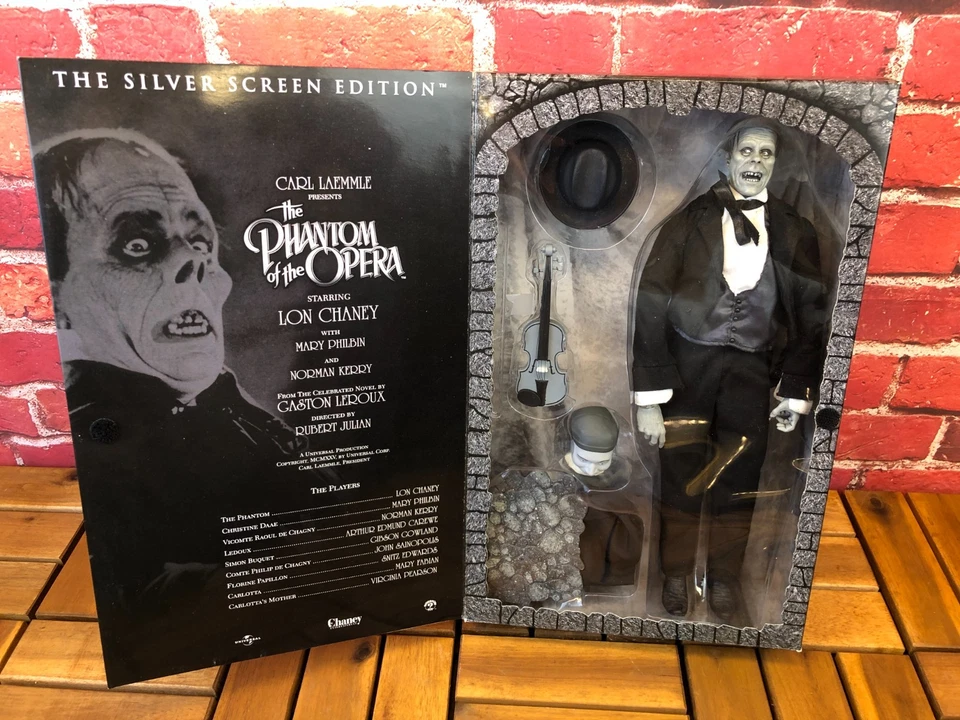 Figura de 12" Sideshow Collectibles Phantom of the Opera 2002 edición pantalla plateada Foto 2 de 4