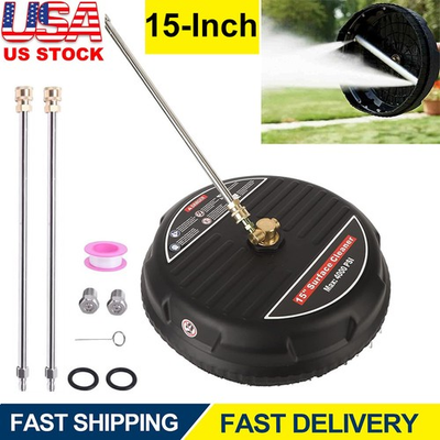 #ad #ad 15quot; Pressure Washer Surface Cleaner Power Washer Attachment with Extension Wands $39.98