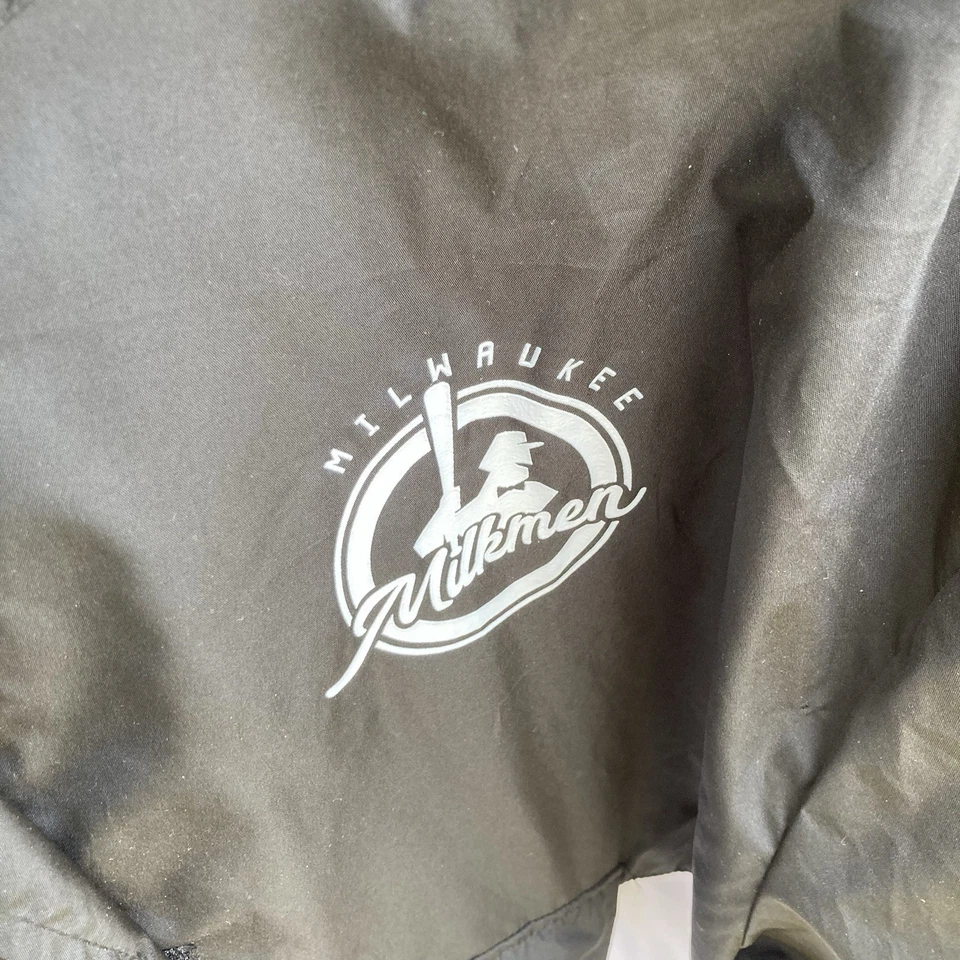 Milwaukee Milkmen Men's Large Windbreaker Light Jacket See Details AA Baseball - Image 2 of 4