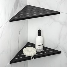 10'' Corner Shower Shelf 2PCS, 304 Stainless Steel Grout in Bathroom Shelves