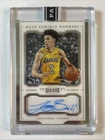 LONZO BALL 2017-18 Panini Dominion Main Exhibit Rookie Auto (2021) Black Box 1/1