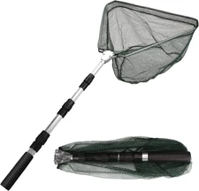 Fishing Net Minnow Nets with Aluminum Collapsible Telescopic Fishing Pole Handle