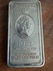St Helena 2022 10 oz .999 Fine Silver Bar Queen Elizabeth II Victory Harmony