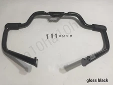 Mustache Black  Engine Guard Highway Crash Bar Harley FL /FX streetbob 18’-LATER