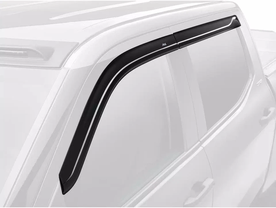 AVS Lo Profile Ventvisors Fit 19-23 Hyundai Santa Fe Smoke w/ Chrome Trim 4Pc - Image 4 of 4