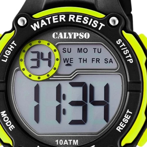 Calypso Kunststoff PUR Kinder Uhr K6068/5 Armbanduhr schwarz Digital UK6068/5 - Bild 3 von 4