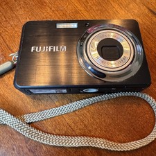 Fujifilm Digital Camera TESTED Black FinePix J38 12.2MP 3x Optical Zoom Retro