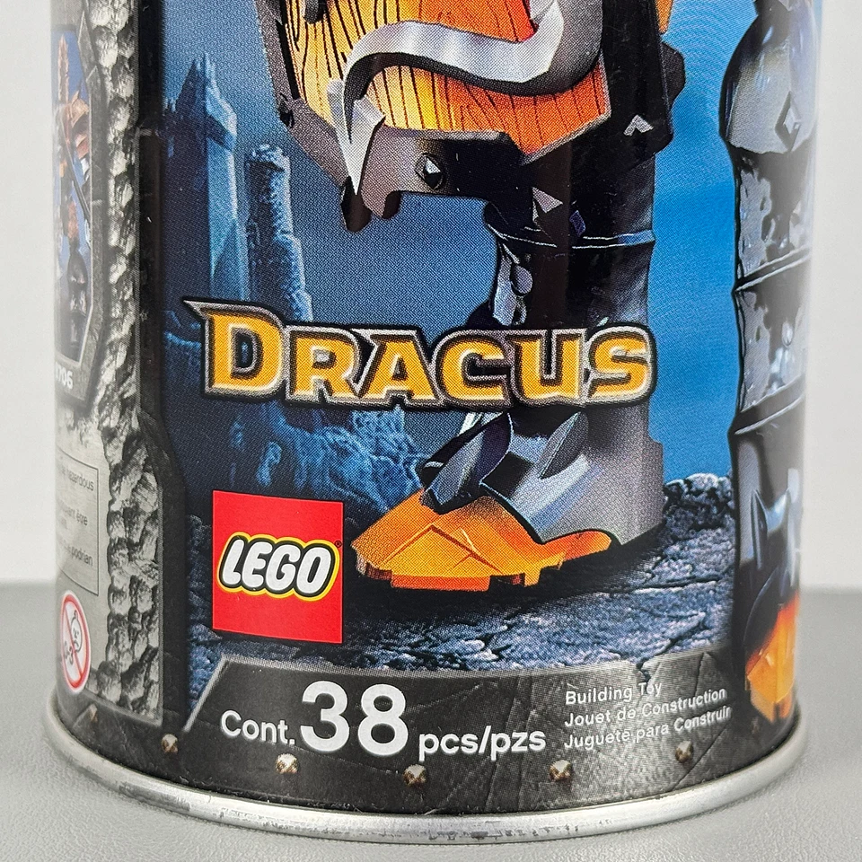 LEGO Knights’ Kingdom DRACUS 8705 solo hojalata | Exhibición de coleccionista 2006 | Sin Legos Foto 2 de 4