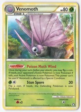 Venomoth - 11/102 (HGSS Triumphant) Rare Deck Exclusives 011/102 LP