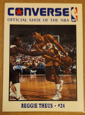 1989-90 Converse Reggie Theus Atlanta Hawks Ultra Rare Card Set NBA Basketball