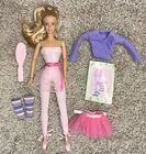 Barbie Ballet Lessons Doll 1999 Vintage Ballerina 26774 Mattel Incomplete VTG
