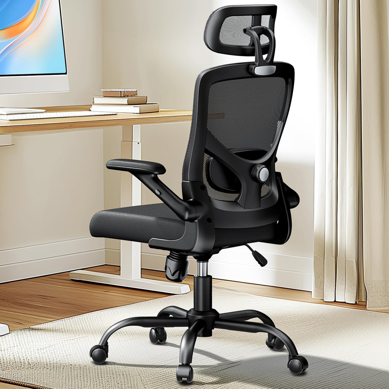 Ergonomic High Back Mesh Office Chair with Adjustable Lumbar Support and Headrest