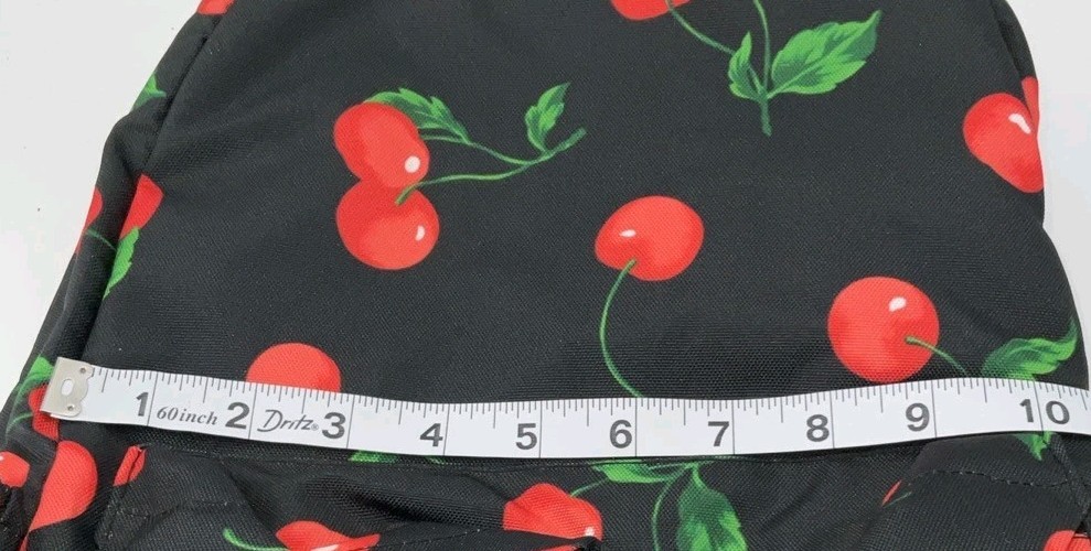 Cherry Pattern Laptop Backpack Shoulder Bag Schoo… - image 4