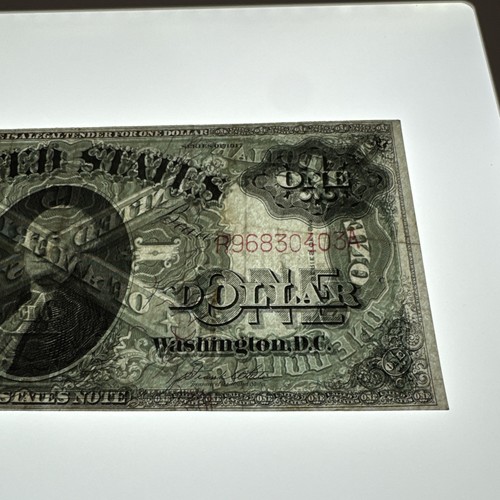 1917 $1.00 Bill FR#36 Legal Tender Note R96830403A Red Seal. UV Test Pass. Real - Picture 10 of 12