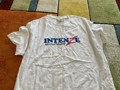 Intenze Tattoo Ink White T-shirt Size XL - Promotion T Shirt XL Intenze Tattoo - Picture 3 of 4