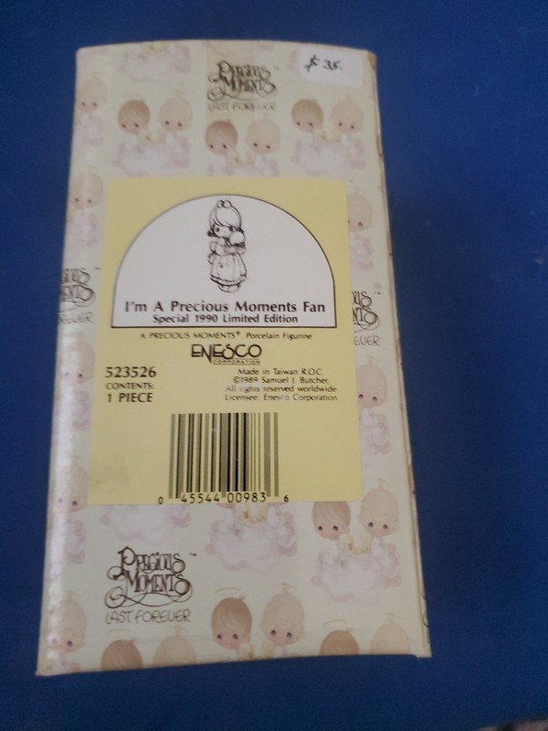 Precious Moments  "I'm A Precious Moments Fan" Special 1990 Limited Edition