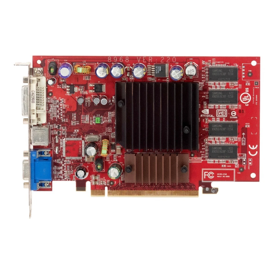 Graphics Card MSI NVIDIA GEFORCE PCX 5300 128MB MS-8968 PCI-E - Image 3 of 3