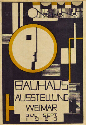 Bauhaus Art Exhibition 1923 Vintage Advertising Giclee Canvas Print 30x40