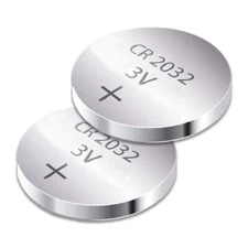 CR2032 Buttton Battery DL2032 CMOS 371LM 3V Watch Battery /Car Remote (2 Pack)