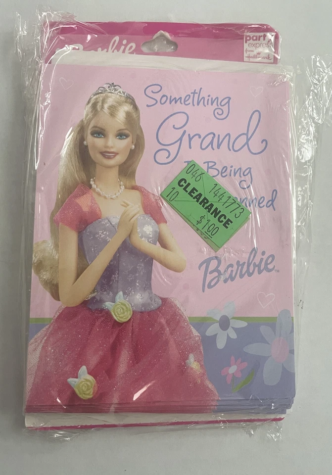 Vintage 2003 Barbie Party Invitations - 16 Total Party Express/Hallmark ￼ - Image 3 of 4