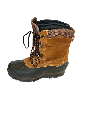 Ranger Mens Boots Size 12 Insoles of DuPont Thermolite Brown Black Ranger Boots Mens 10 Insoles of DuPont Thermolite Mid Calf  main image 2