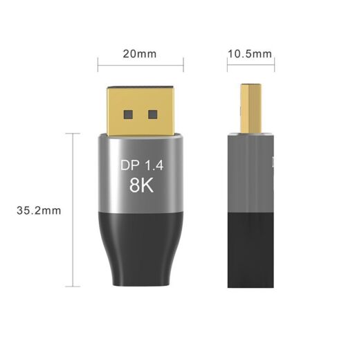 8K Displayport 1.4 to Mini DP Female Adapter Converter for Macbook Pro Surface - Picture 9 of 9