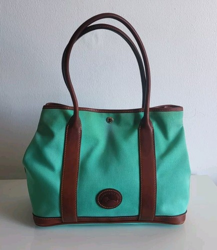 Dooney & Bourke Layla Turquoise Tote Double LeathervHandle Tote Shoulder Bag