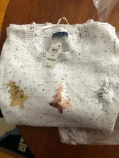 Karen Scott Women Plus Size Sequin-Tree Holiday Sweater Size 2X List $54.50 NWT