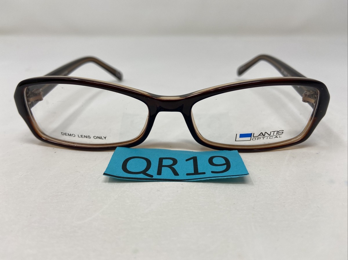 Landis Optical  CS L6003 52 16 130 PRP Eyeglass Frames Lantis Optical L6003 BRN 52-16-130 Brown Plastic Full Rim  main image 2