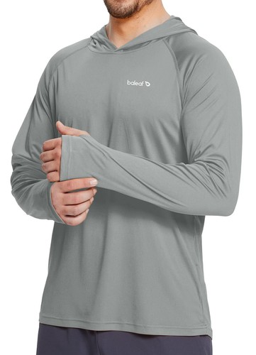 baleaf Men's Sun Protection Hoodie Shirt UPF 50+ Long Sleeve UV SPF T-Shirts
