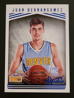 2016-17 JUAN HERNANGOMEZ Panini Studio Studio Edition RC #181 - Nuggets, Raptors