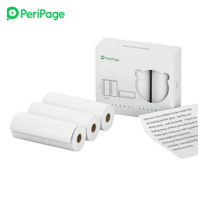 PeriPage 77x30mm Notes Thermal Paper Roll BPA-Free Non-adhesive Receipt Printing