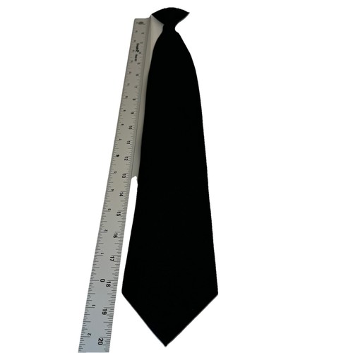 BLACK CLIP ON TIE WOLFMARK - BRAND With Paisley Pattern Brand NEW - Picture 12 of 12
