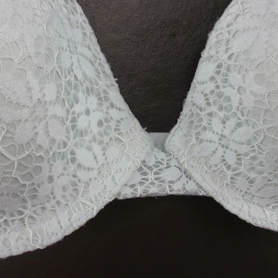 Sujetador Jessica Simpson Talla 34C Azul Acolchado Con Aros Cierre Ajustable Espalda Foto 3 de 4