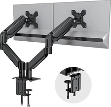 Dual Monitor Stand,Desk-Monitor Arms for Two 13-32 Inch Monitors with C Clamp