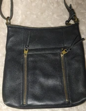 The Sak Leather Crossbody Handbag Black Adjust Strap- Free US Shipping