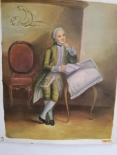 Painting Portrait Of Noble Man Oil On Canvas Picture Man 50X60 CM Hand Painted