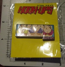 HOOK UPS 3 Girls ENAMEL PIN lapel skate skateboard jeremy klein classic design B