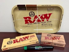 RAW Classic 98 Special Cones(20ct)/Loader & Small Tray Combo w/ARC Tube