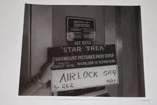 Star Trek The Motion Picture Glossy Photo 8x10 Airlock set still slate BTS