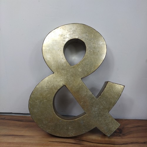 17 In Rustic Letter Wall Decoration ( & ) Galvanized Metal Letter for Home Decor - Picture 2 of 11