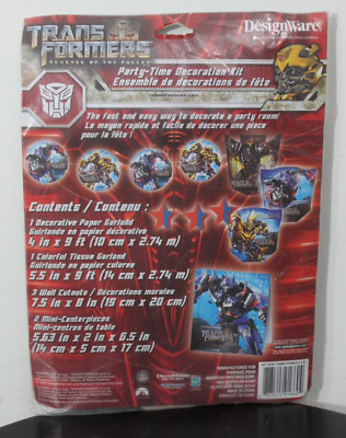 Transformers Fêtes Kit Décoration Pièce Garçons Anniversaire Guirlande Maîtresse