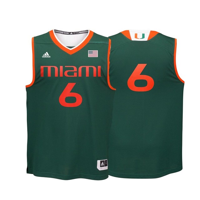 Miami Hurricanes NCAA Adidas #6 Hardwood Classics Tan Basketball Jersey | eBay