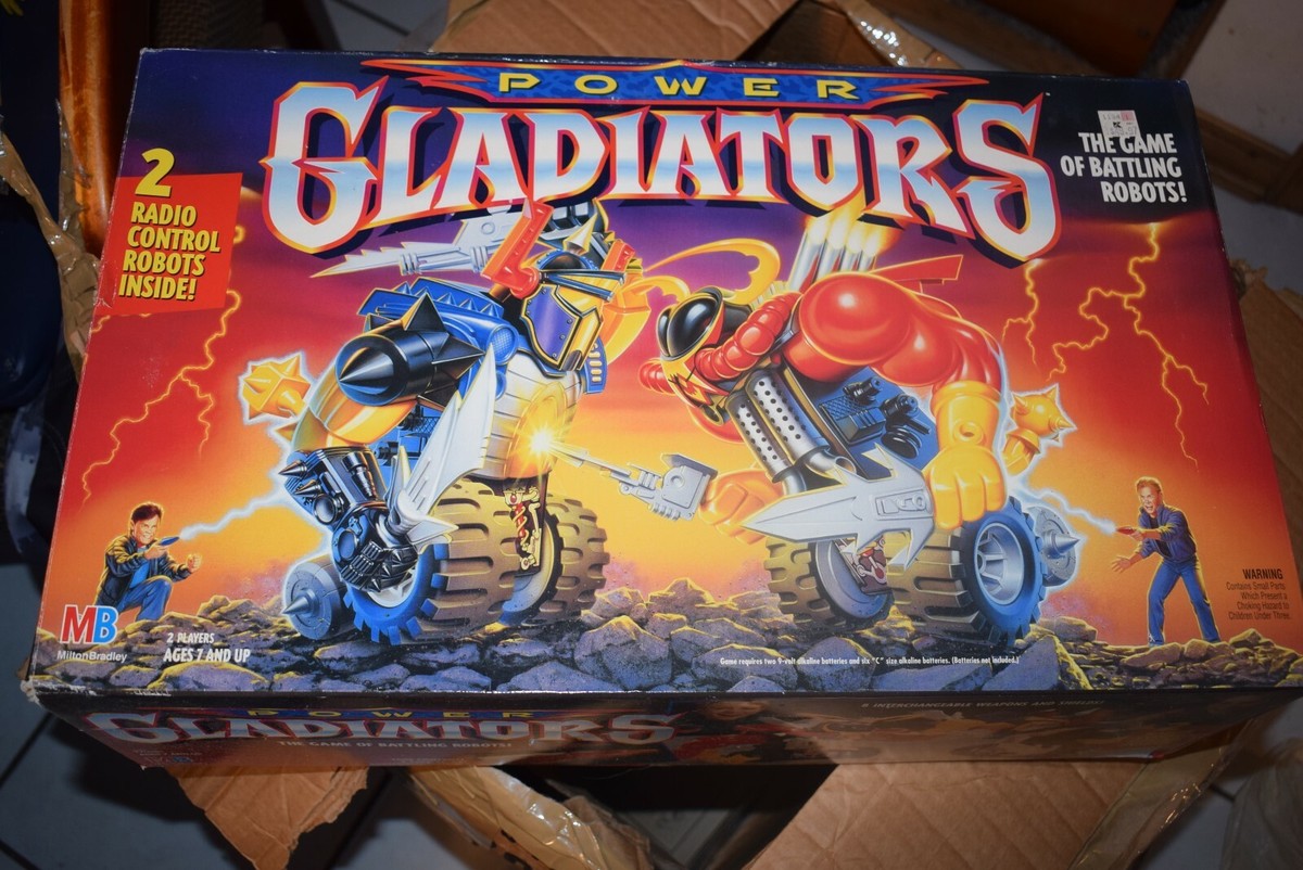 VINTAGE 1994 MILTON BRADLEY POWER GLADIATORS GAME OF BATTLING