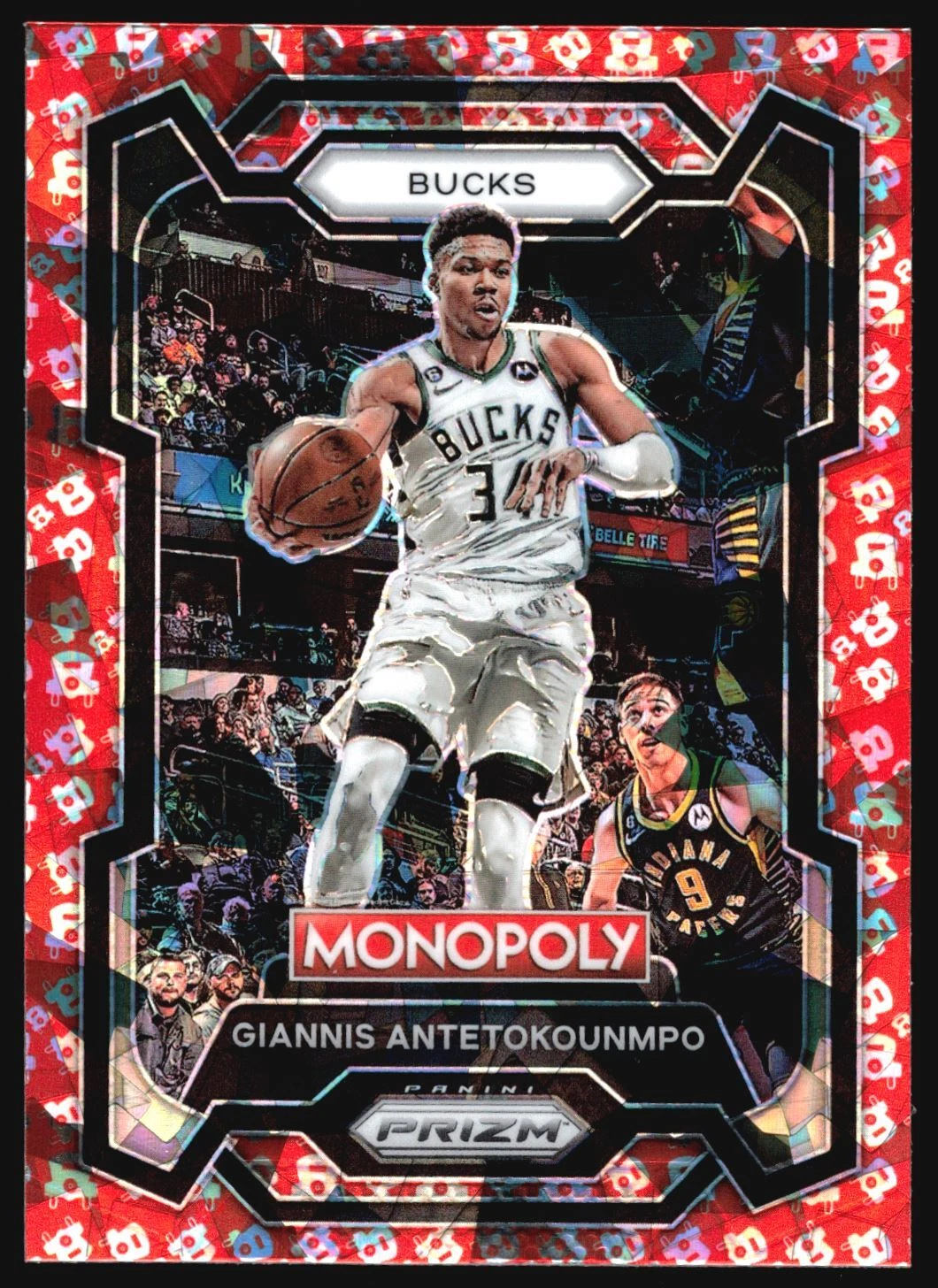2023-24 Panini Prizm Monopoly Giannis Antetokounmpo Free Parking Prizm #49
