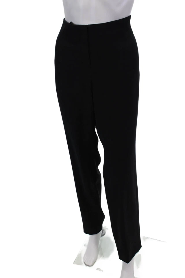 Calça Feminina Armani Collezioni com Zíper Preta Tamanho 12 - Imagem 2 de 4