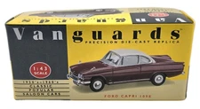 Vanguards 1:43 Scale VA34002 Ford Capri 109E Imperial Maroon & White Boxed